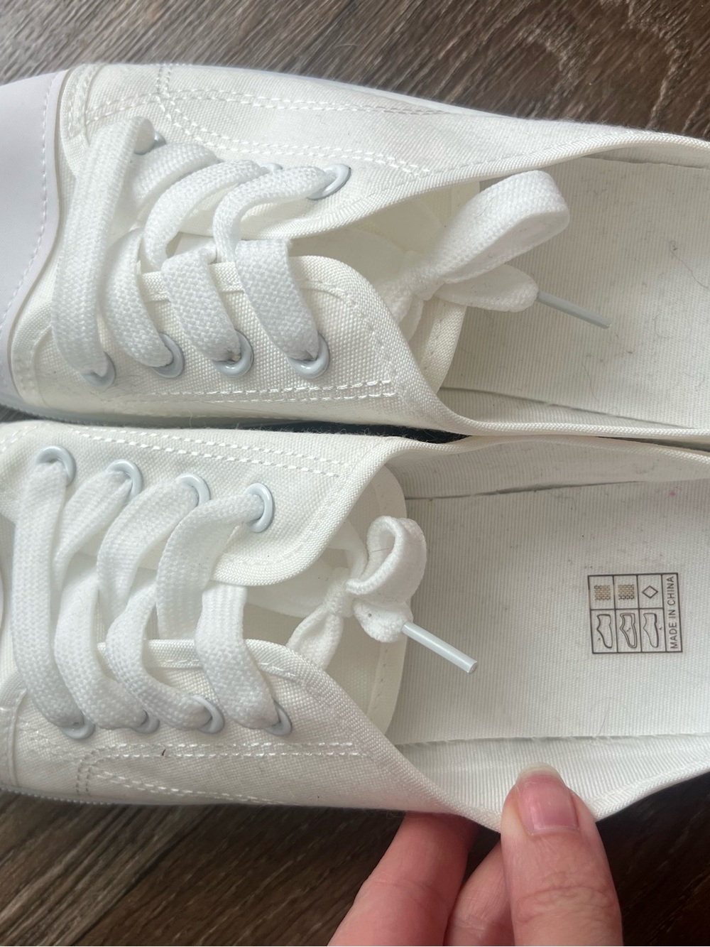 Classic White Canvas Women's Sneakers